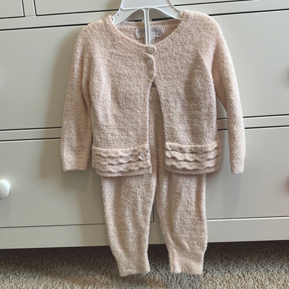 Barefoot Dreams 6-12 month pastel pink set